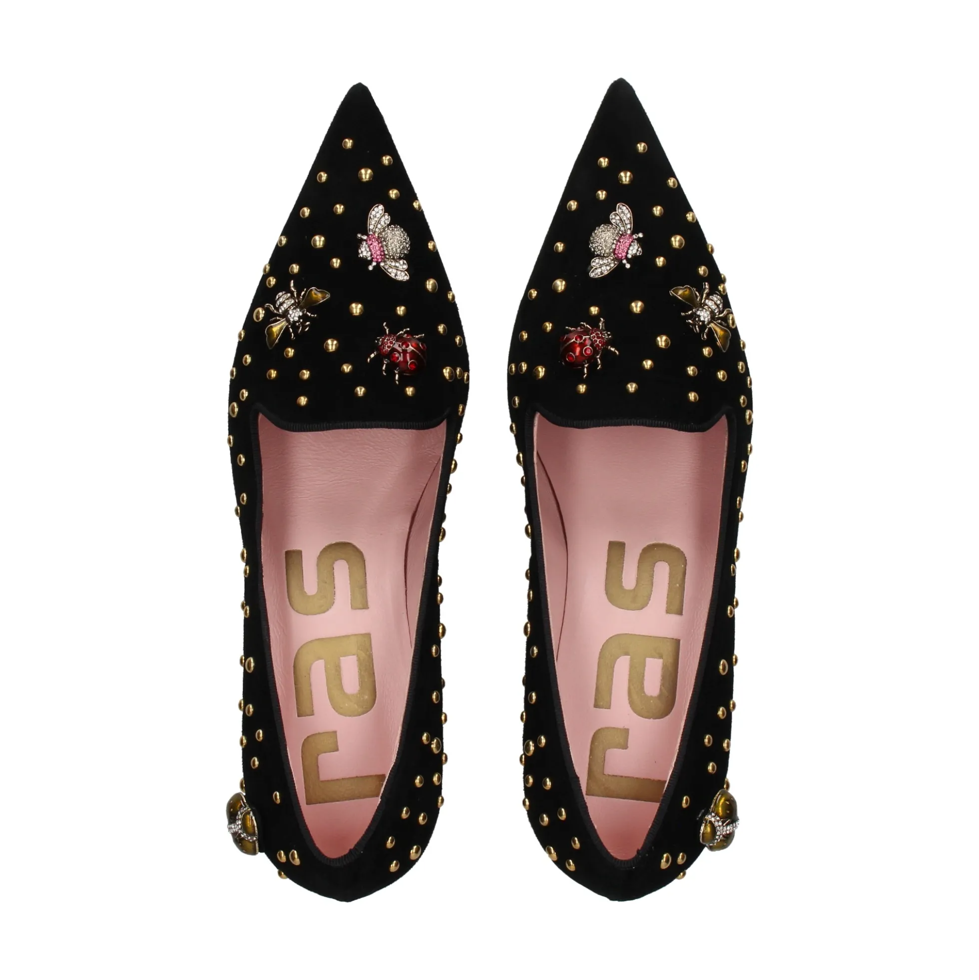 RAS Zapatos de tacón medio de Mujer 7324 NEGRO