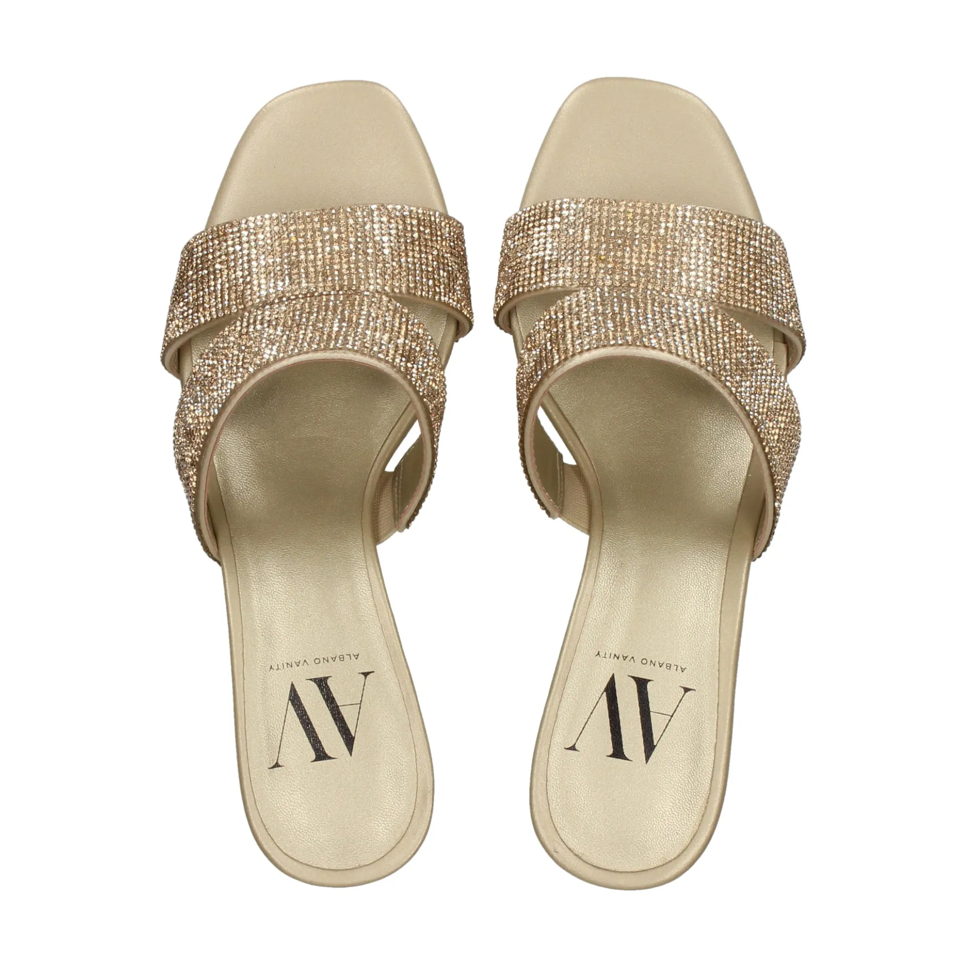 Sandalias con tacón de Mujer AV6723 / 1 PLATINO