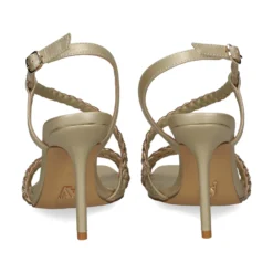 Sandalias con tacón de Mujer AV6731 / 2 PLATINO