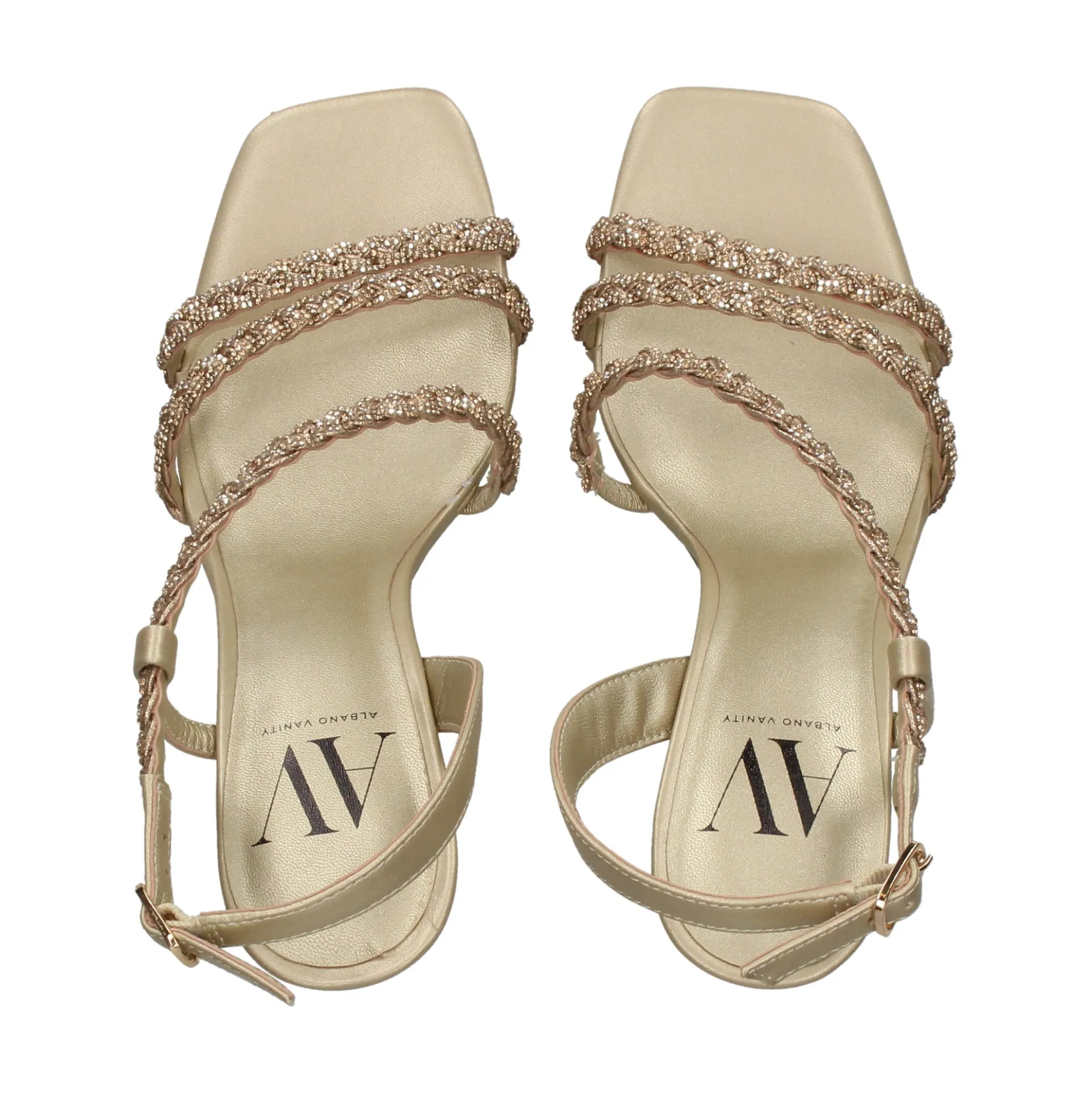 Sandalias con tacón de Mujer AV6731 / 2 PLATINO