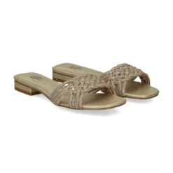 Sandalias planas de Mujer AV6736 / 2 PLATINO