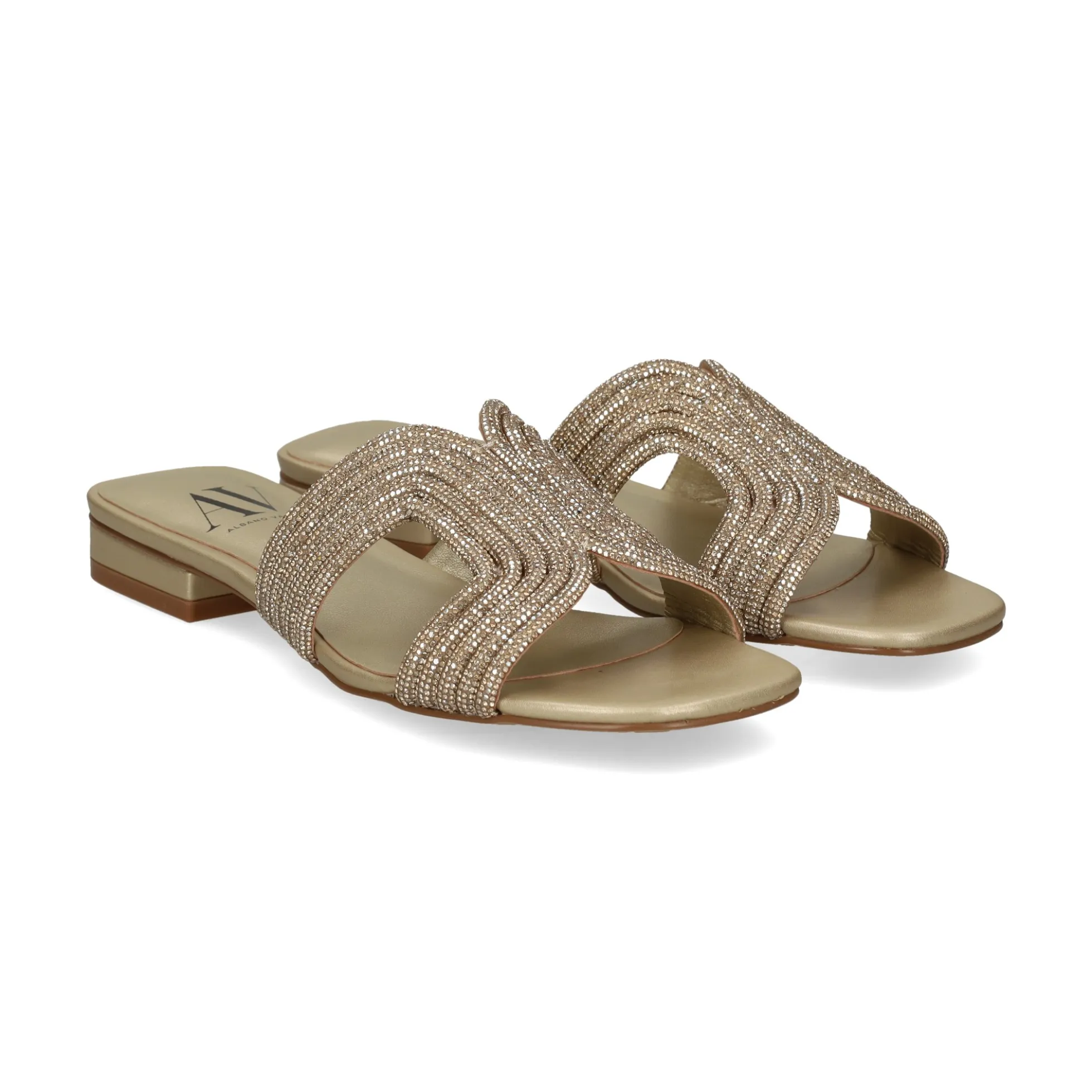 Sandalias planas de Mujer AV6737 / 1 PLATINO