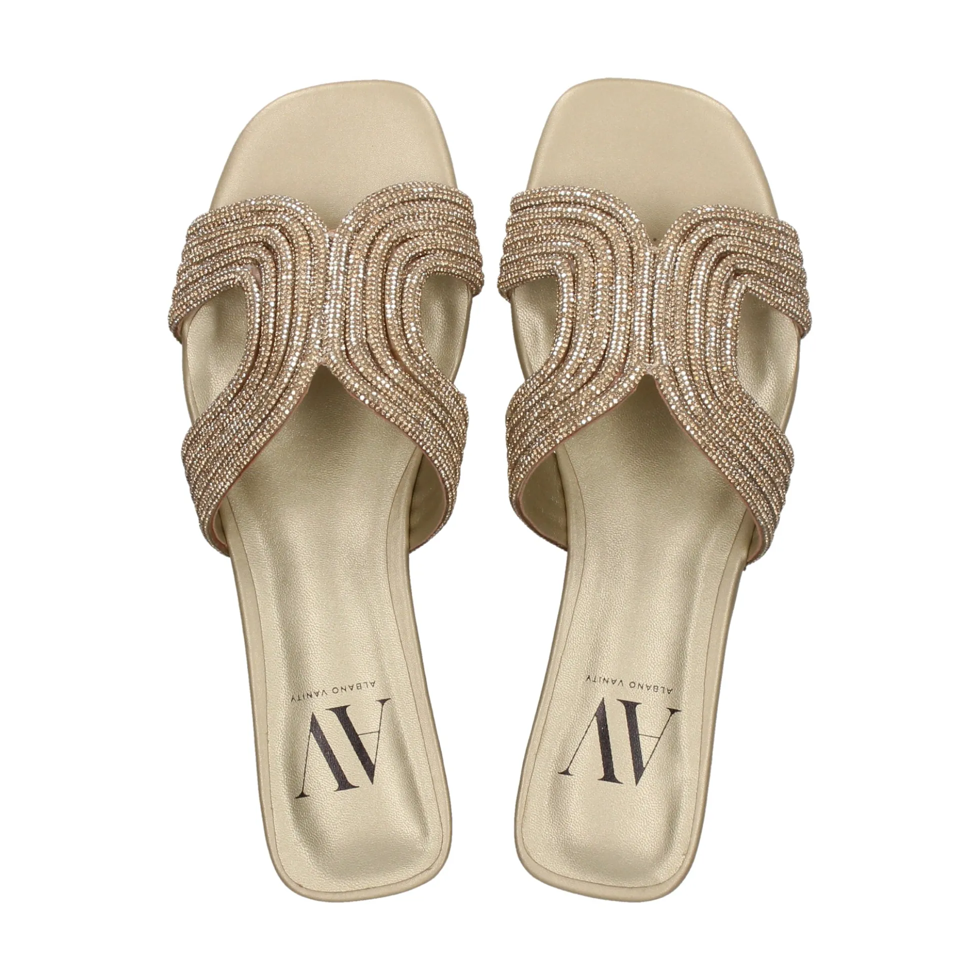 Sandalias planas de Mujer AV6737 / 1 PLATINO