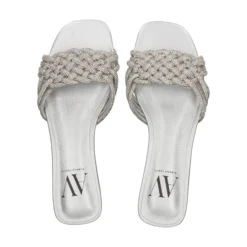 Sandalias planas de Mujer AV6736 / 1 SILVER