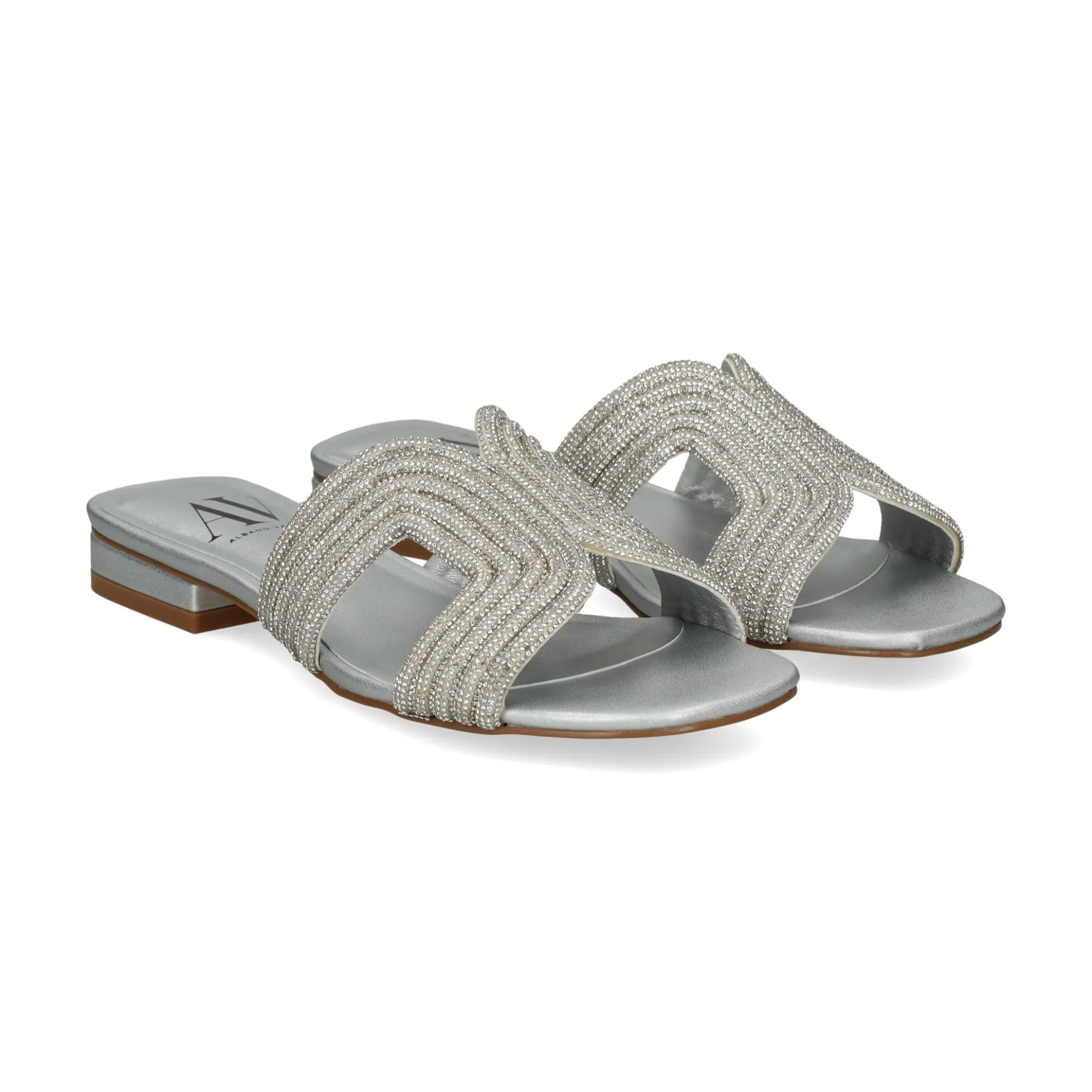 Sandalias planas de Mujer AV6737 / 2 SILVER