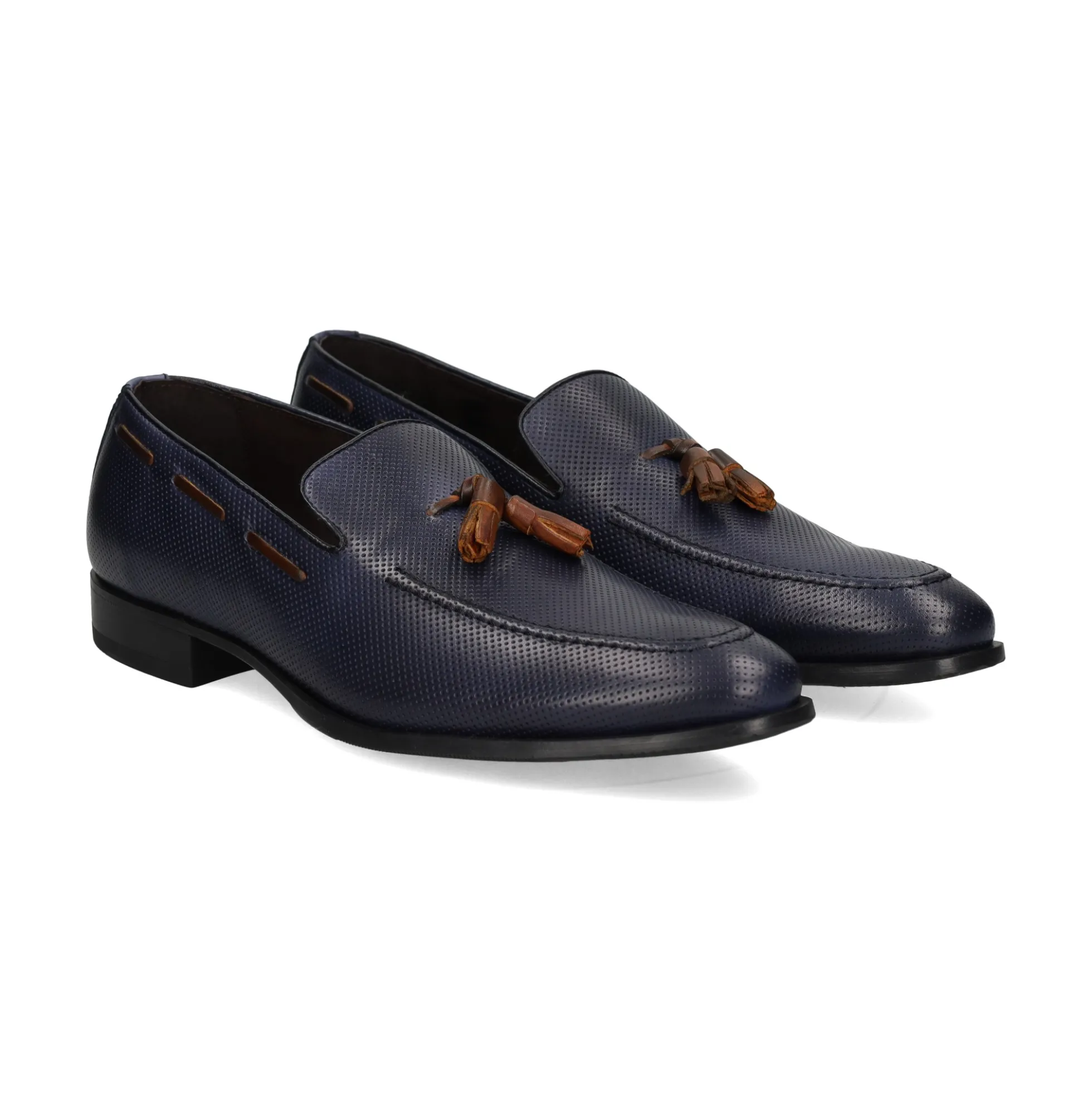 SERGIO SERRANO Mocasines de Hombre 5823 MARINO/CUERO