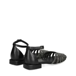S.PIERO Sandalias planas de Mujer E35-018 NEGRO