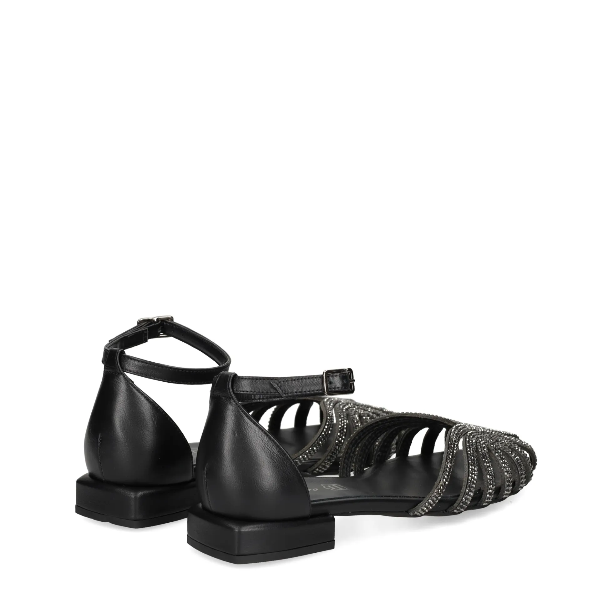 S.PIERO Sandalias planas de Mujer E35-018 NEGRO