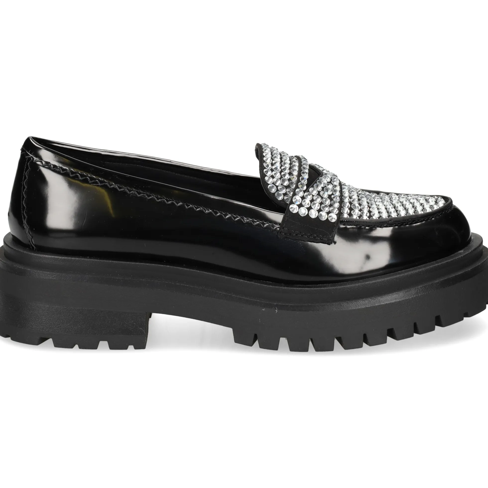 STEVE MADDEN Mocasines de Mujer LONGHAUL NEGRO
