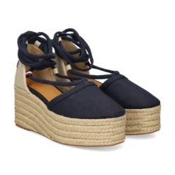 TOMMY HILFIGER Alpargatas de Mujer FW0FW07746 DW6 SPACE BLUE