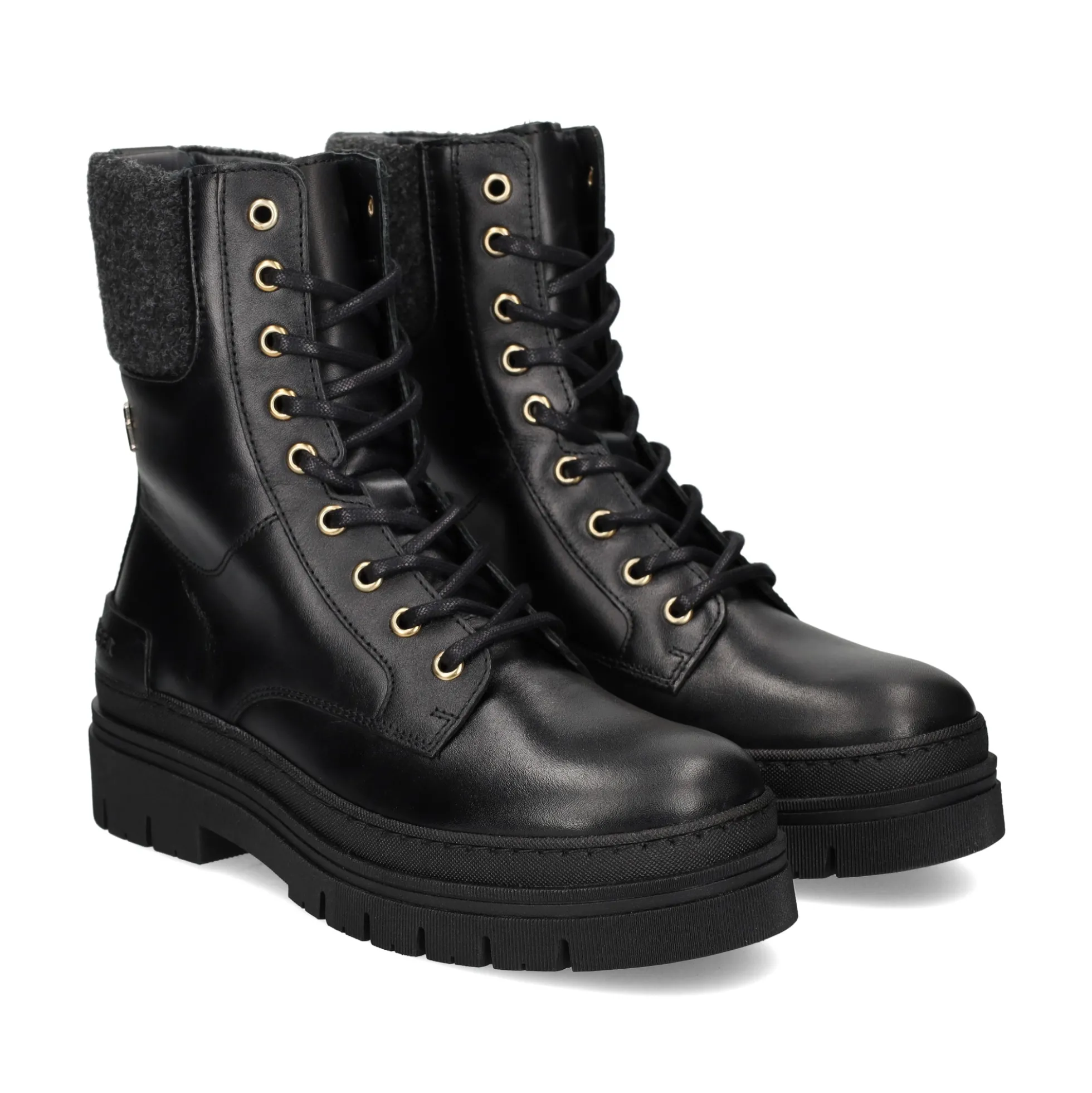 TOMMY HILFIGER Botines planos de Mujer FW0FW07500 BDS BLACK