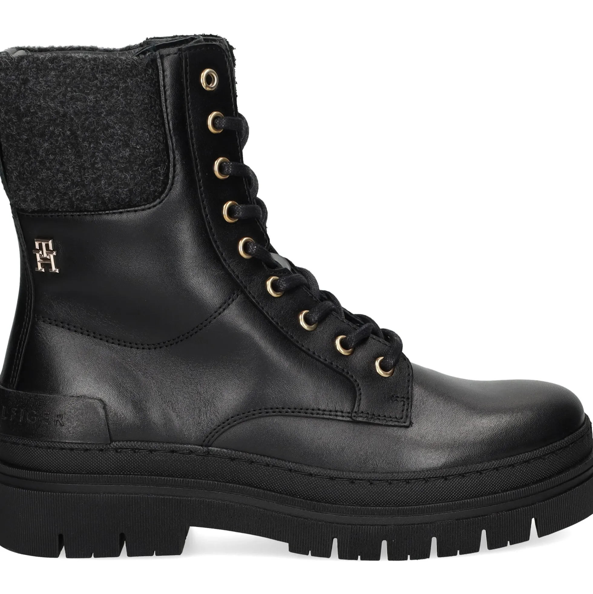 TOMMY HILFIGER Botines planos de Mujer FW0FW07500 BDS BLACK