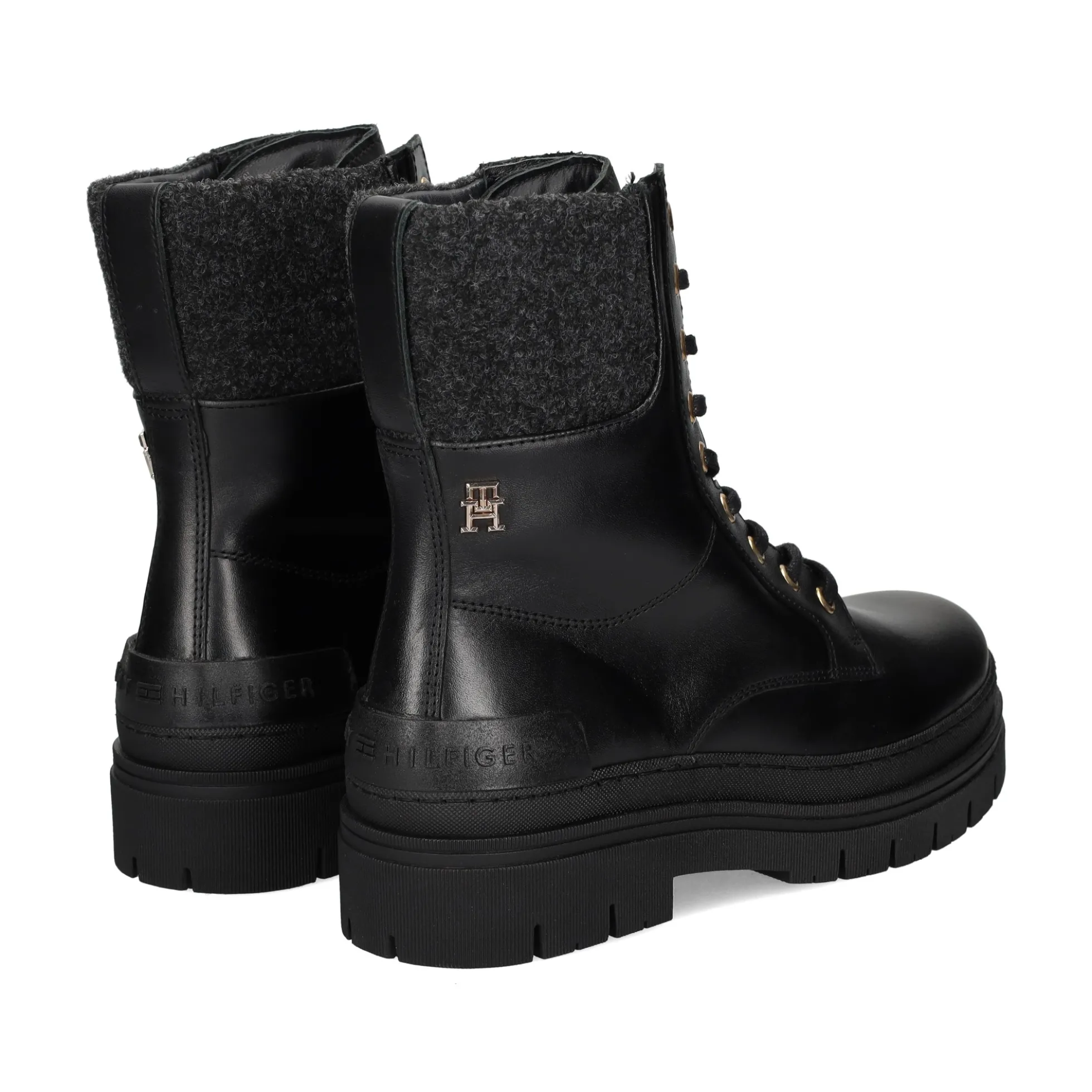 TOMMY HILFIGER Botines planos de Mujer FW0FW07500 BDS BLACK