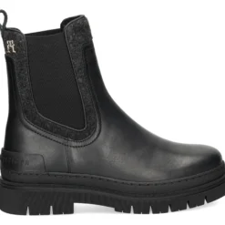 TOMMY HILFIGER Botines planos de Mujer FW0FW07655 BDS BLACK