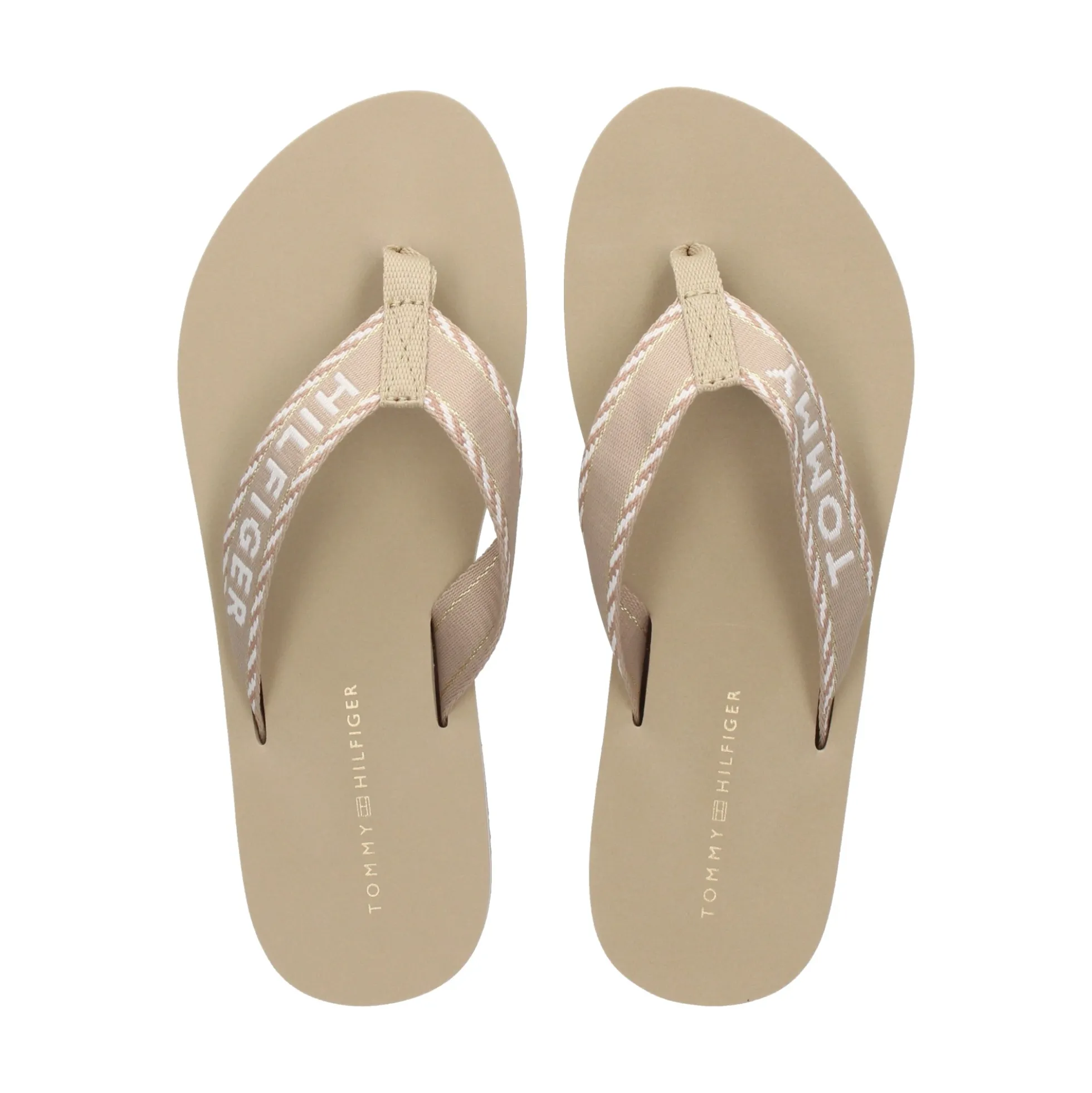 TOMMY HILFIGER Chanclas de Mujer FW0FW07143 RBT SANDALWOOD