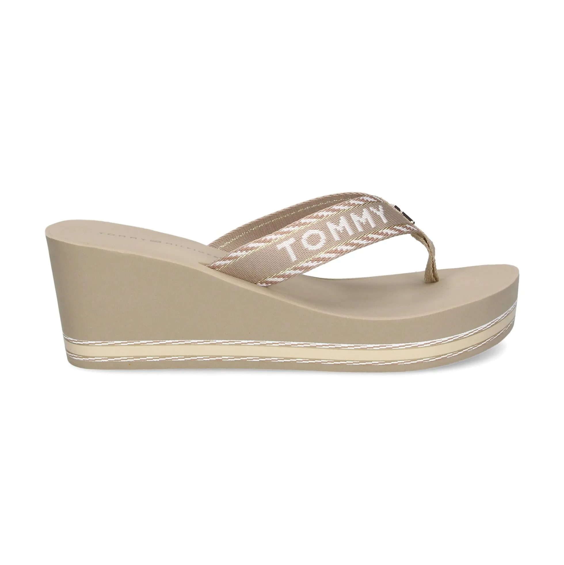 TOMMY HILFIGER Chanclas de Mujer FW0FW07149 RBT SANDALWOOD