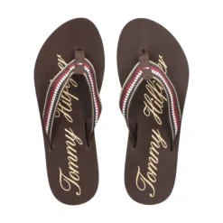 TOMMY HILFIGER Chanclas de Mujer FW0FW08142 HJT CHOCOLATE