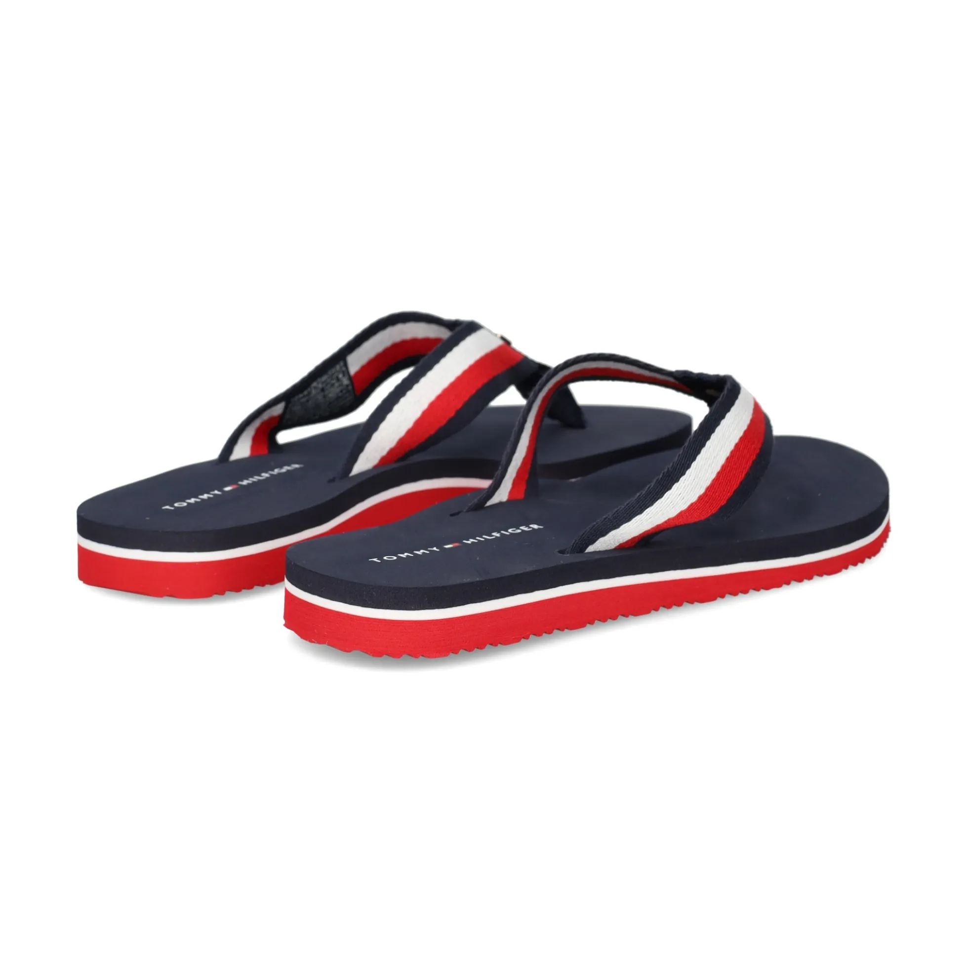 TOMMY HILFIGER Chanclas de Mujer FW0FW07986 0G0 RED WHITE B