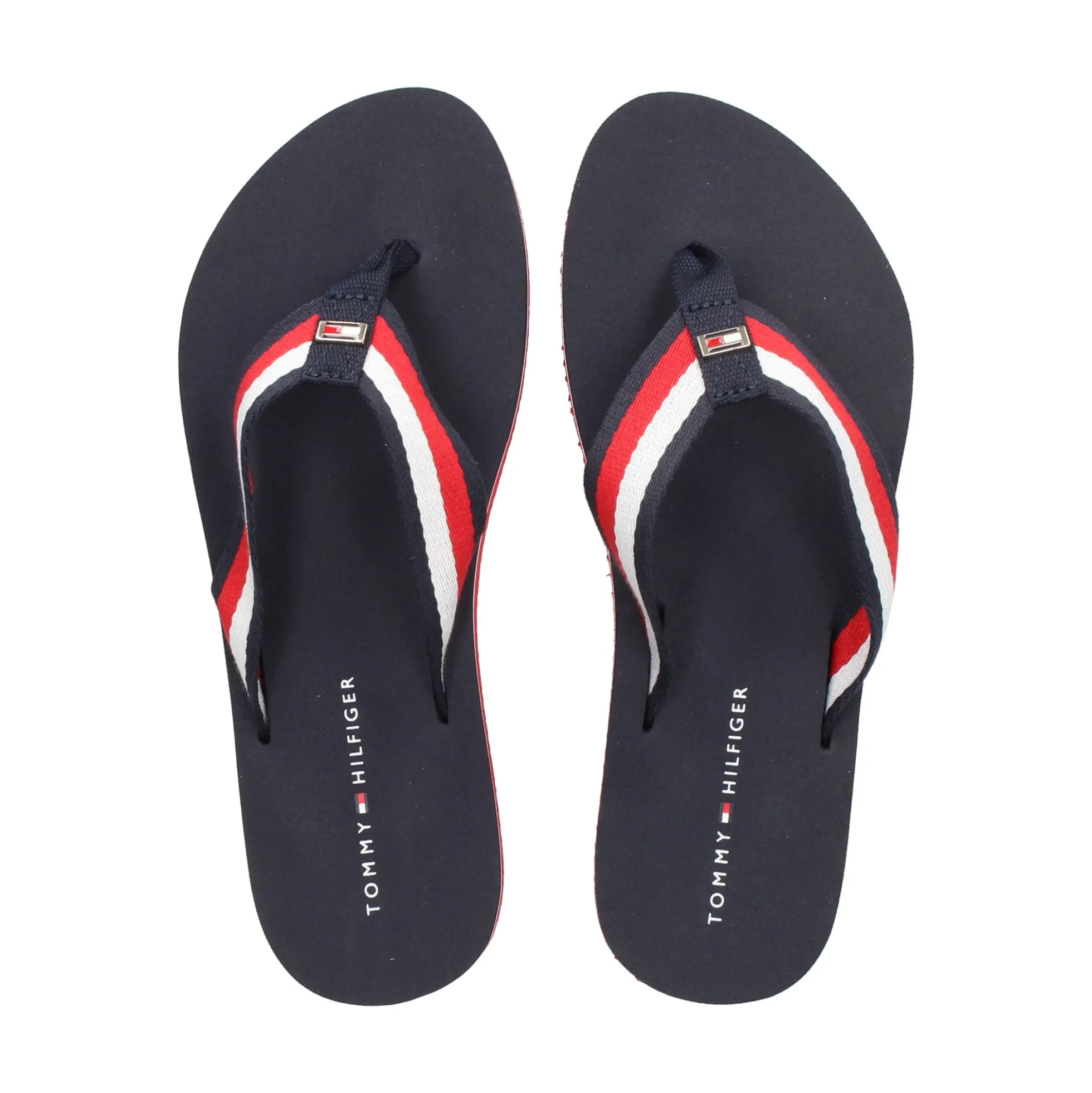 TOMMY HILFIGER Chanclas de Mujer FW0FW07986 0G0 RED WHITE B