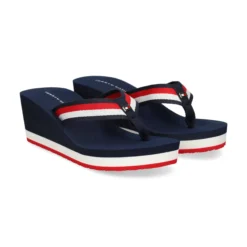 TOMMY HILFIGER Chanclas de Mujer W0FW07987 0G0 RED WHITE B