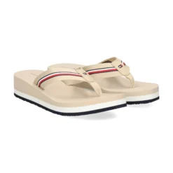 TOMMY HILFIGER Chanclas de Mujer FW0FW07821 AES WHITE CLAY