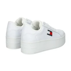 TOMMY HILFIGER Sandalias con plataforma de Mujer EN0EN02518 YBS WHITE