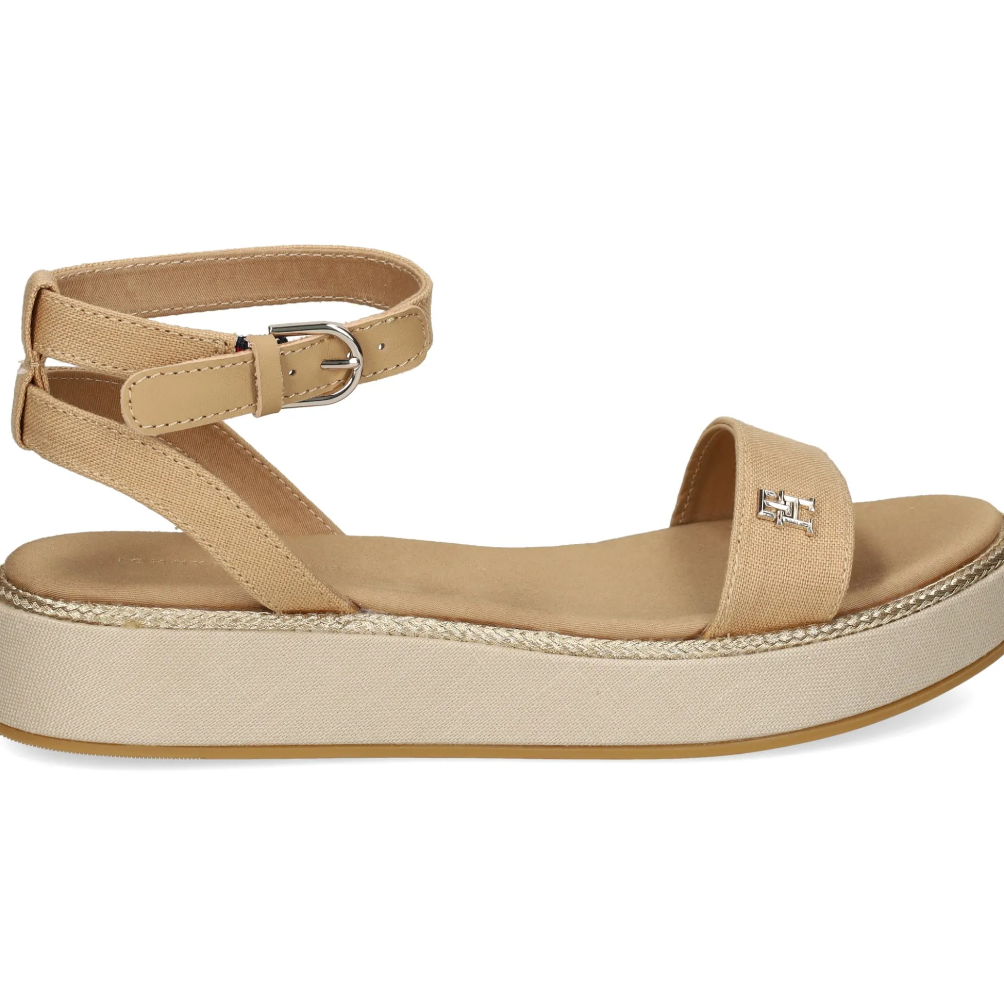 TOMMY HILFIGER Sandalias con plataforma de Mujer FW0FW08051 0HD CLASSIC KHA