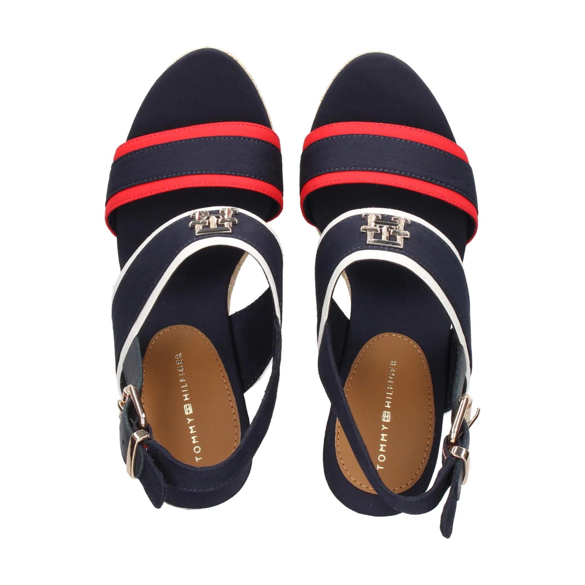 TOMMY HILFIGER Sandalias cuña de Mujer FW0FW07180 0GY RWB
