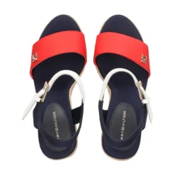 TOMMY HILFIGER Sandalias cuña de Mujer FW0FW08053 0G0 RED WHITE B