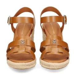 TOMMY HILFIGER Sandalias cuña de Mujer FW0FW07925 GQS COGNAC BROW