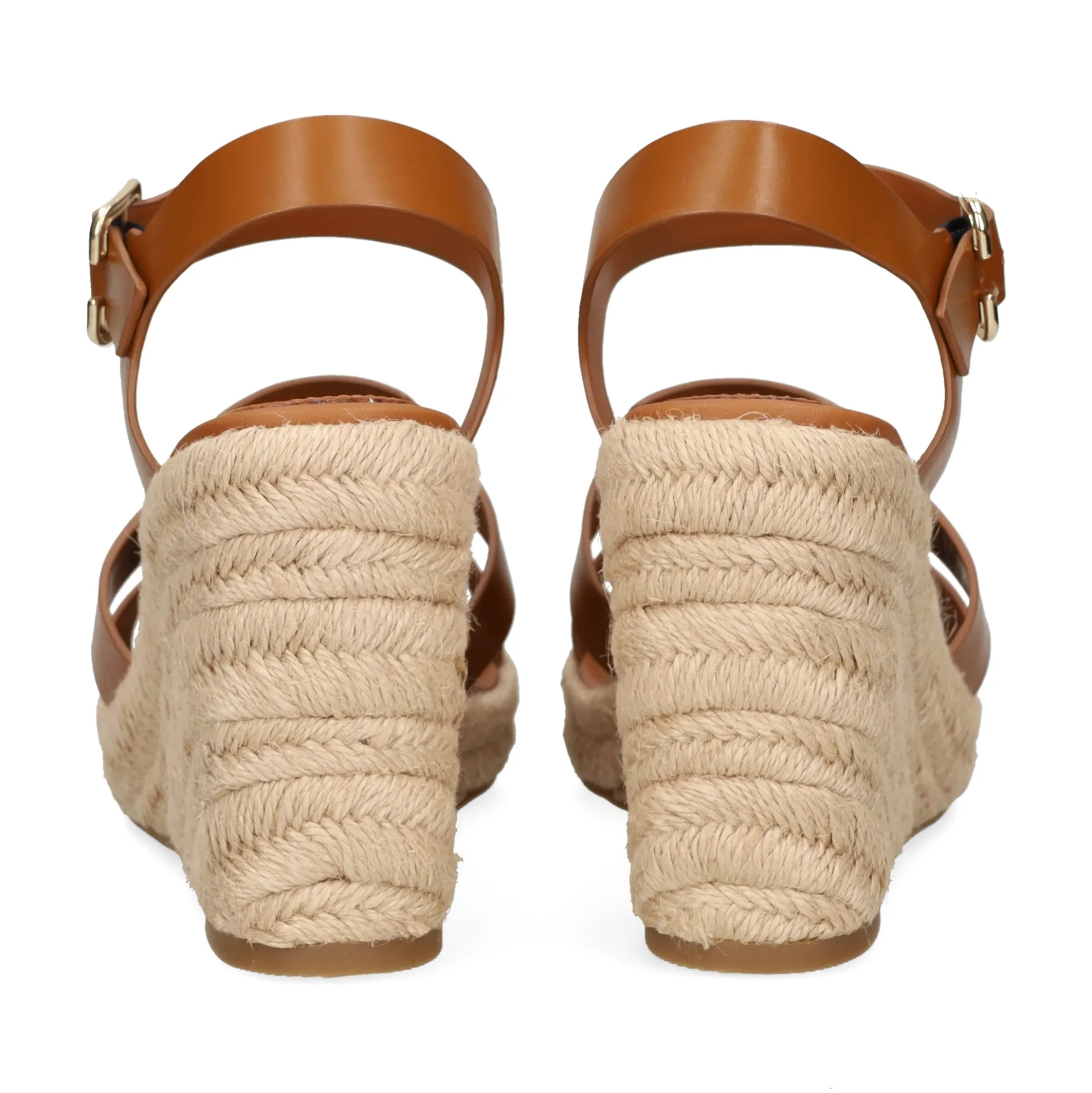 TOMMY HILFIGER Sandalias cuña de Mujer FW0FW07925 GQS COGNAC BROW