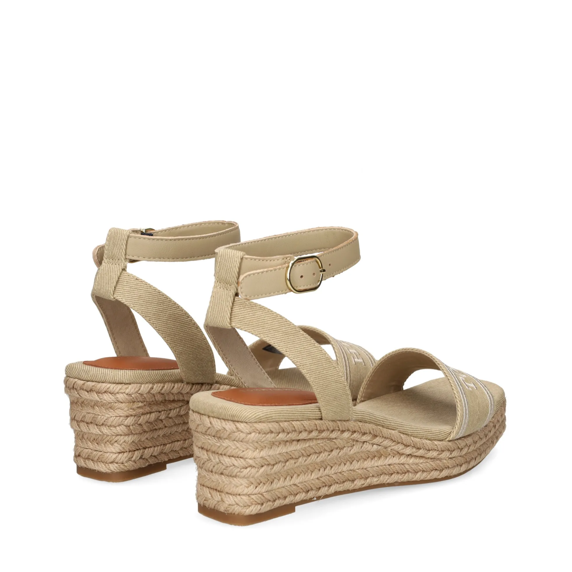TOMMY HILFIGER Sandalias cuña de Mujer FW0FW08805 ACC HORSERADISH