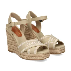 TOMMY HILFIGER Sandalias cuña de Mujer FW0FW08668 ACC HORSERADIS