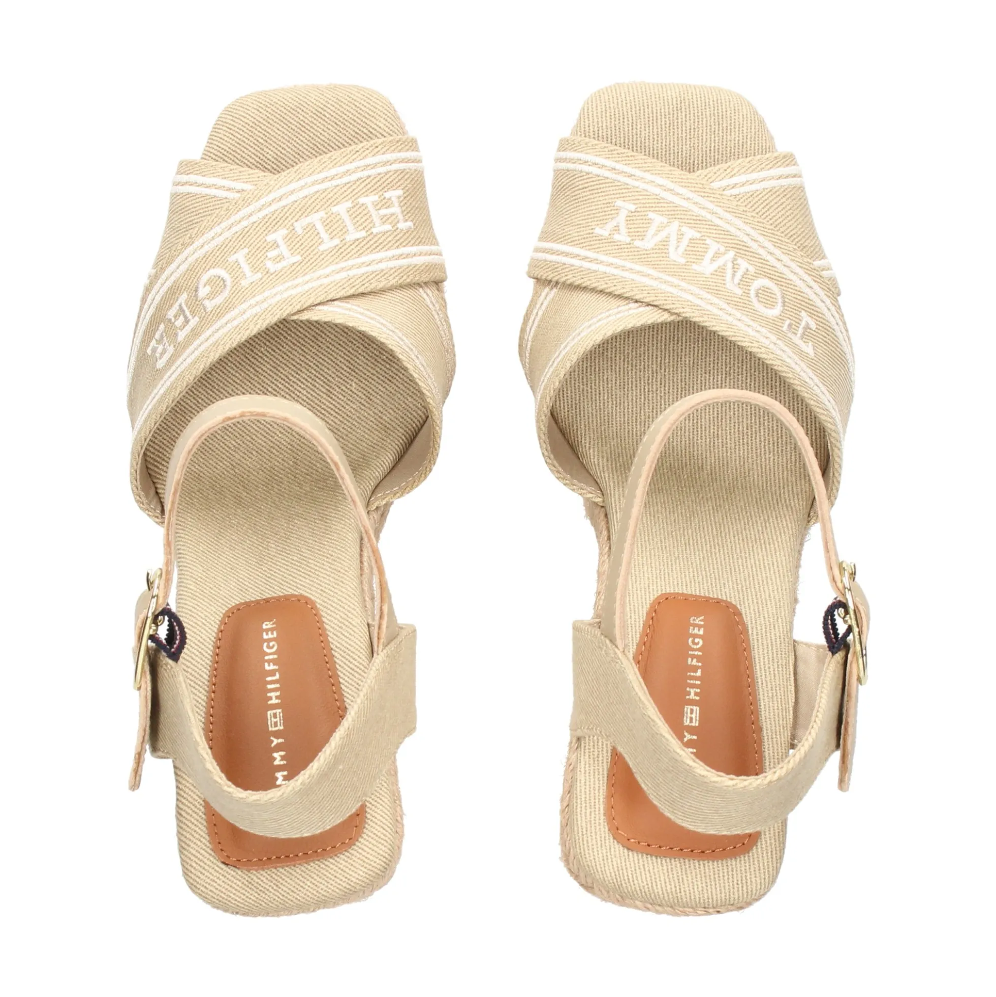 TOMMY HILFIGER Sandalias cuña de Mujer FW0FW08668 ACC HORSERADIS