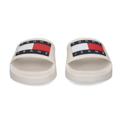 TOMMY HILFIGER Sandalias planas de Mujer EN0EN02115 TCR ECRU