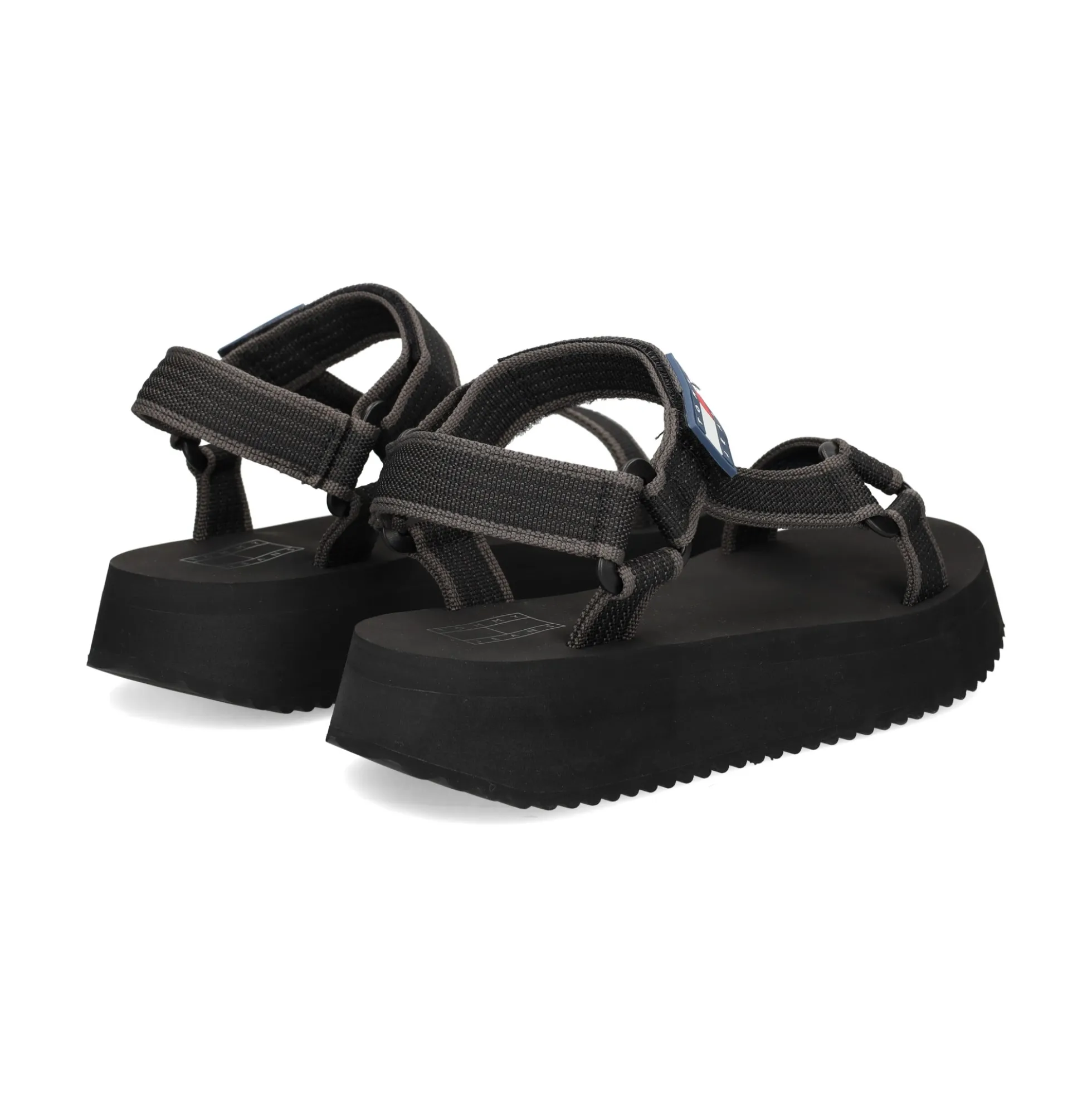 TOMMY HILFIGER Sandalias planas de Mujer EN0EN02747 BDS NEGRO