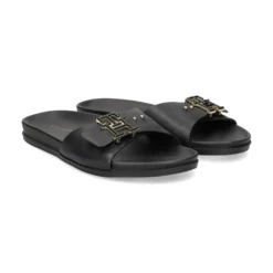 TOMMY HILFIGER Sandalias planas de Mujer FW0FW07940 BDS BLACK