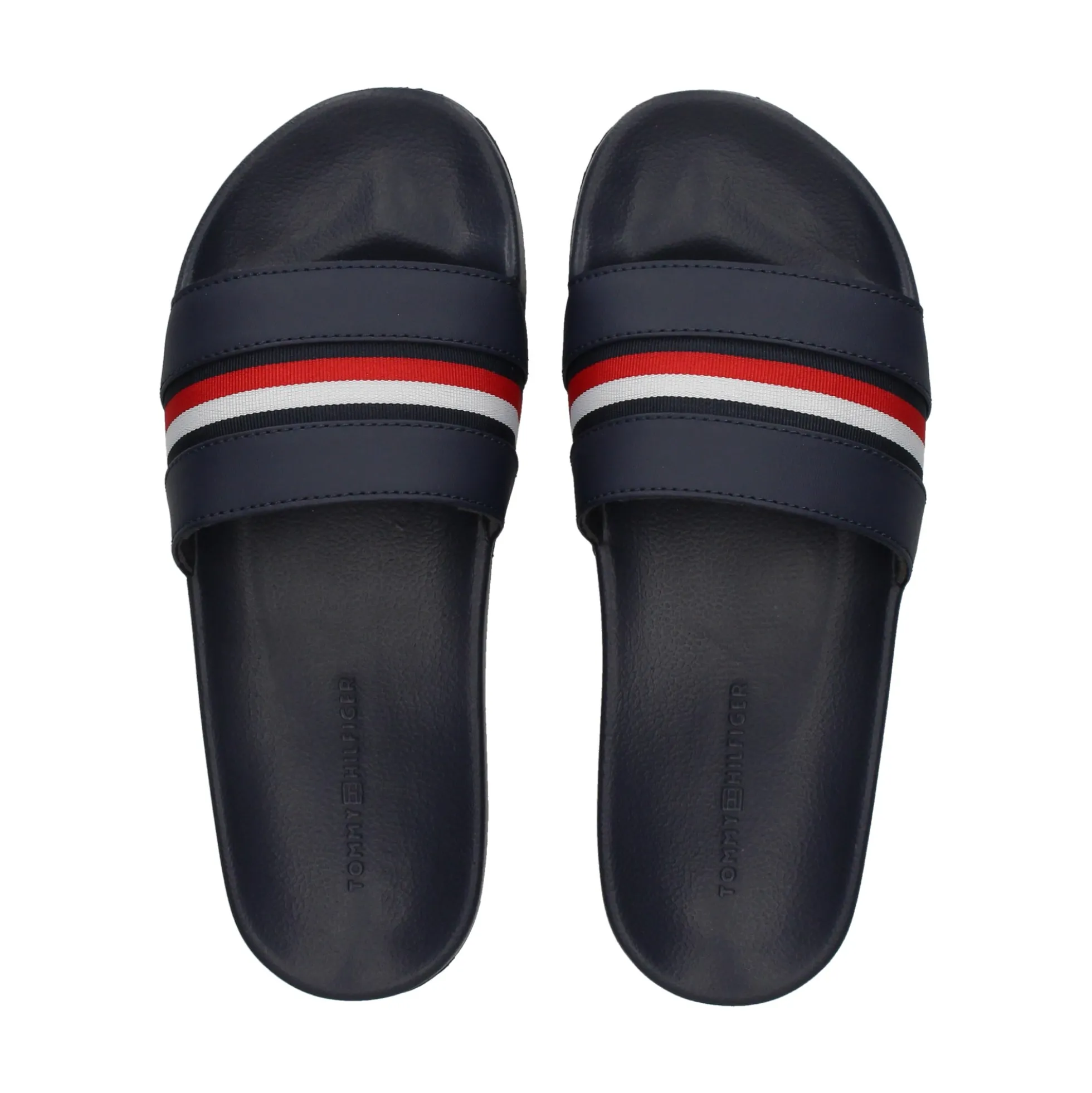 TOMMY HILFIGER Sandalias planas de Mujer FW0FW07555 DW6 SPACE BLUE
