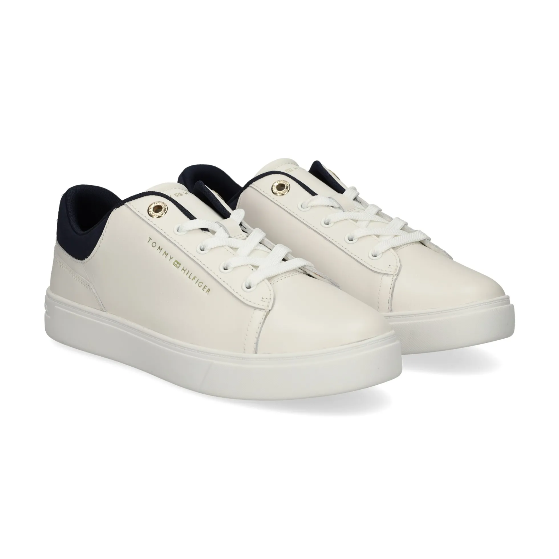 TOMMY HILFIGER Zapatillas de Mujer FW0FW09020 02Y ECRU/BLUE