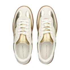 TOMMY HILFIGER Zapatillas de Mujer FW0FW09026 0HT ECRU/GOLD