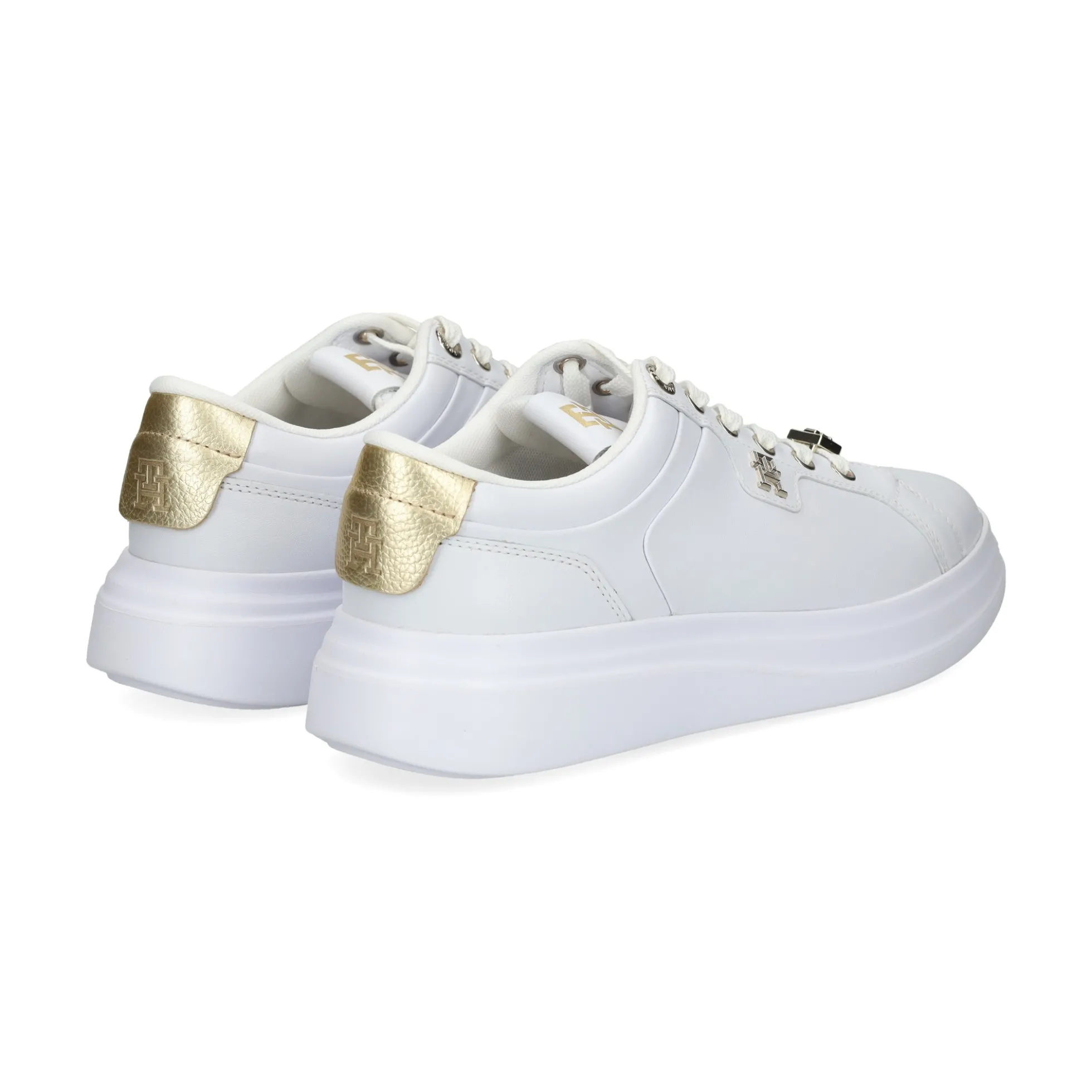 TOMMY HILFIGER Zapatillas de Mujer FW0FW07780 0K7 WHITE/GOLD