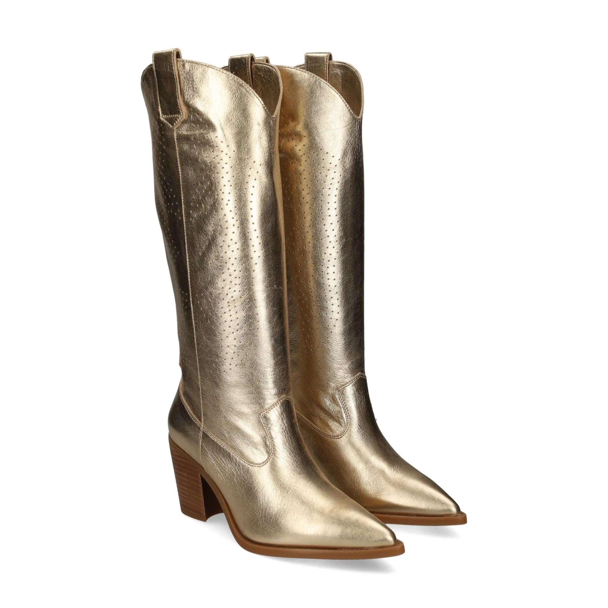 UNISA Botas con tacón de Mujer MALONE_MEC PLATINO