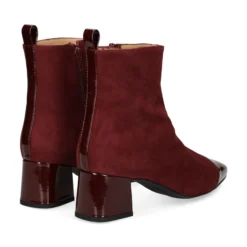 UNISA Botines con tacón de Mujer LAZLO_F25_KS_PA BURDEOS
