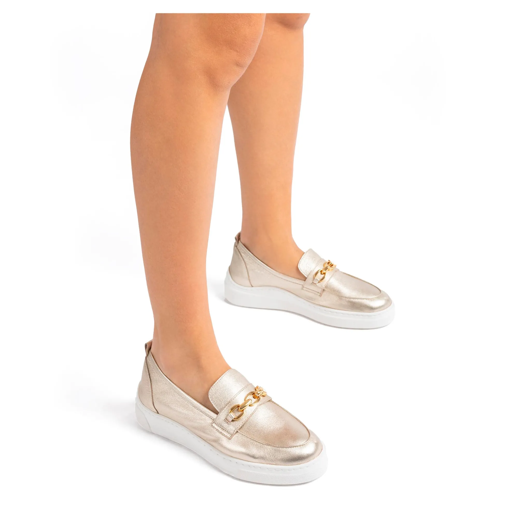 UNISA Mocasines de Mujer FINDAY_MEC PLATINO