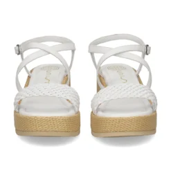 UNISA Sandalias con plataforma de Mujer KALION_GRA BLANCO