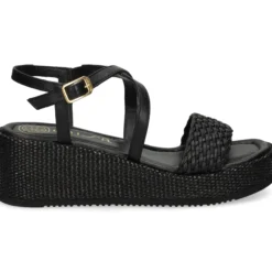 UNISA Sandalias con plataforma de Mujer KALION_GRA NEGRO