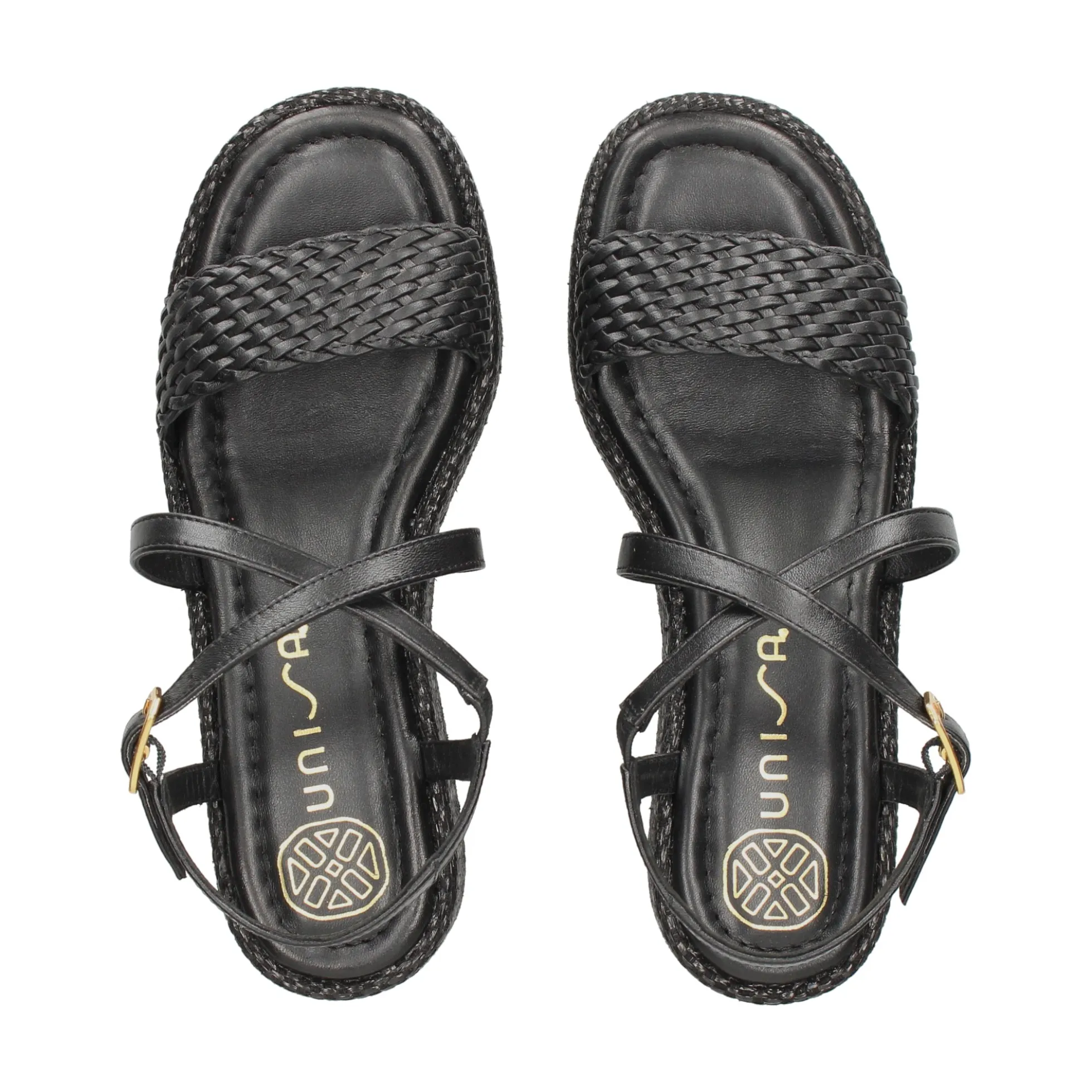 UNISA Sandalias con plataforma de Mujer KALION_GRA NEGRO