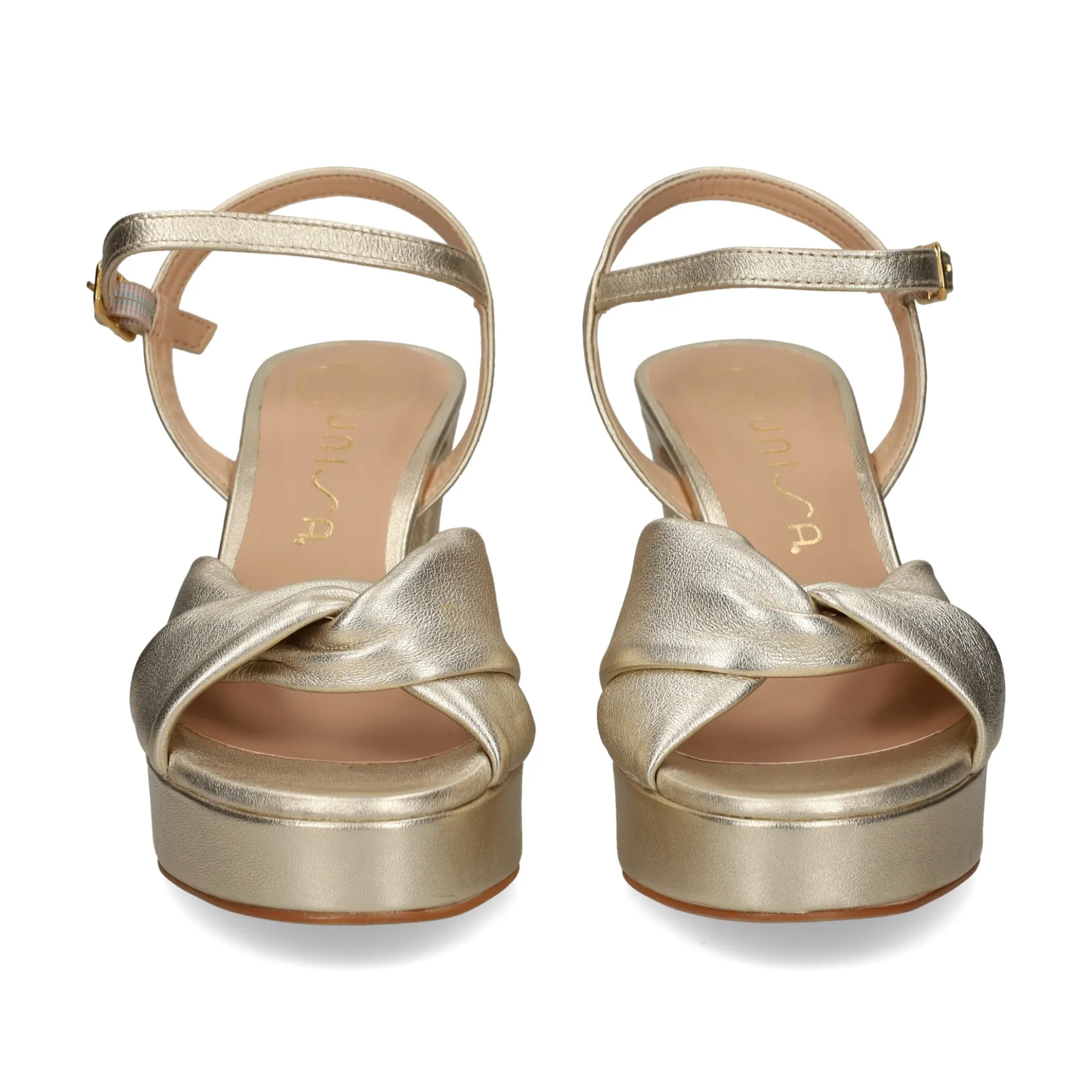 UNISA Sandalias con plataforma de Mujer ONOA_25_LMT PLATINO