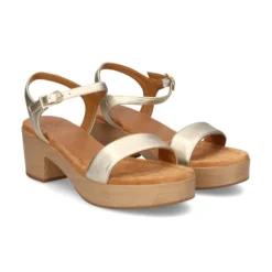 UNISA Sandalias con plataforma de Mujer IRITA_23_LMT PLATINO