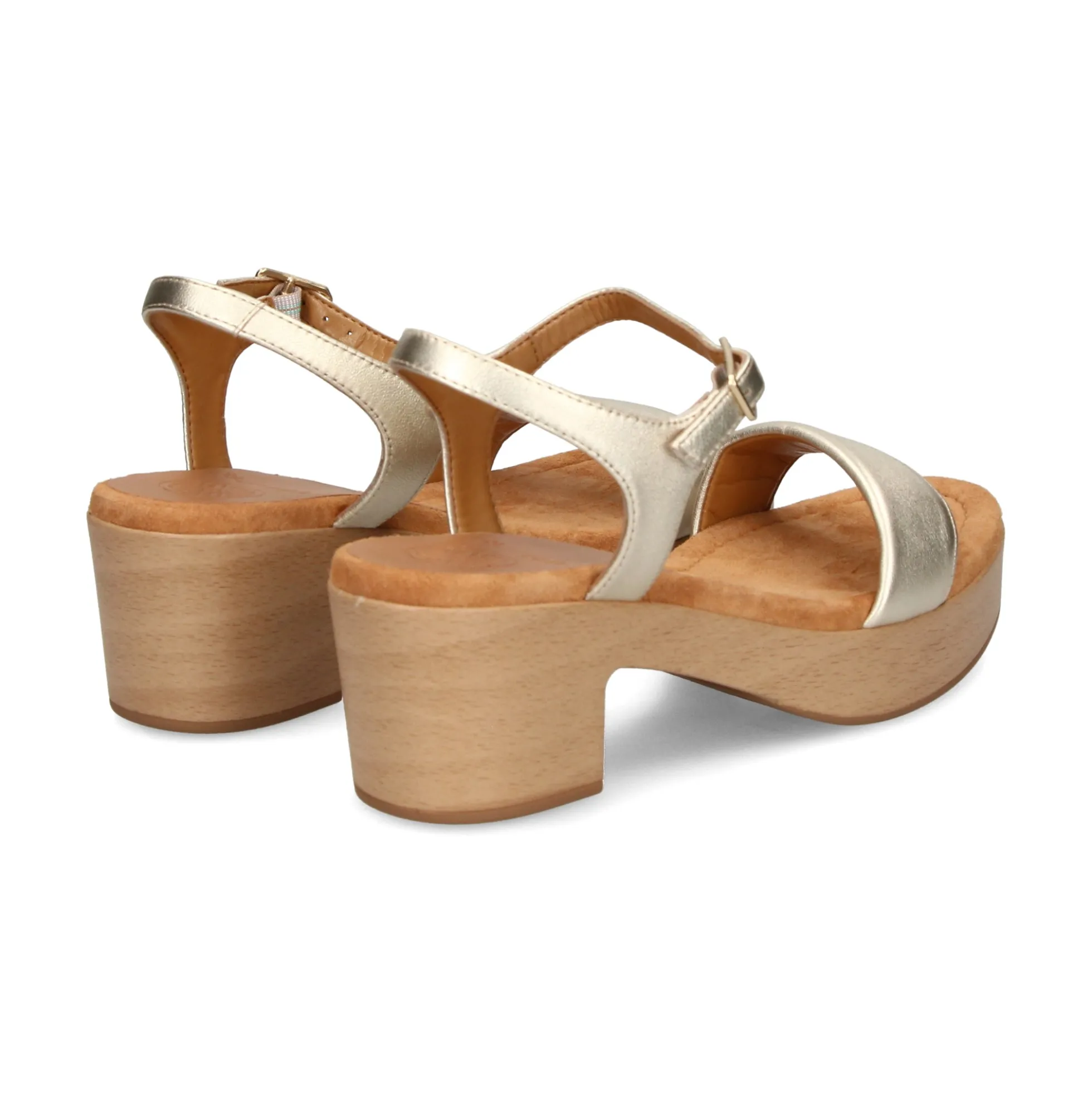 UNISA Sandalias con plataforma de Mujer IRITA_23_LMT PLATINO